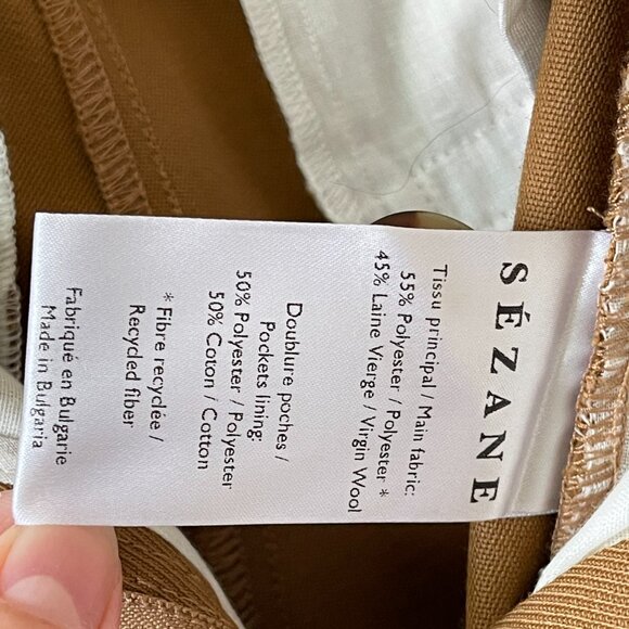 Sezane Antoni Trousers Camel // Size 38 // Like New - Picture 6 of 10